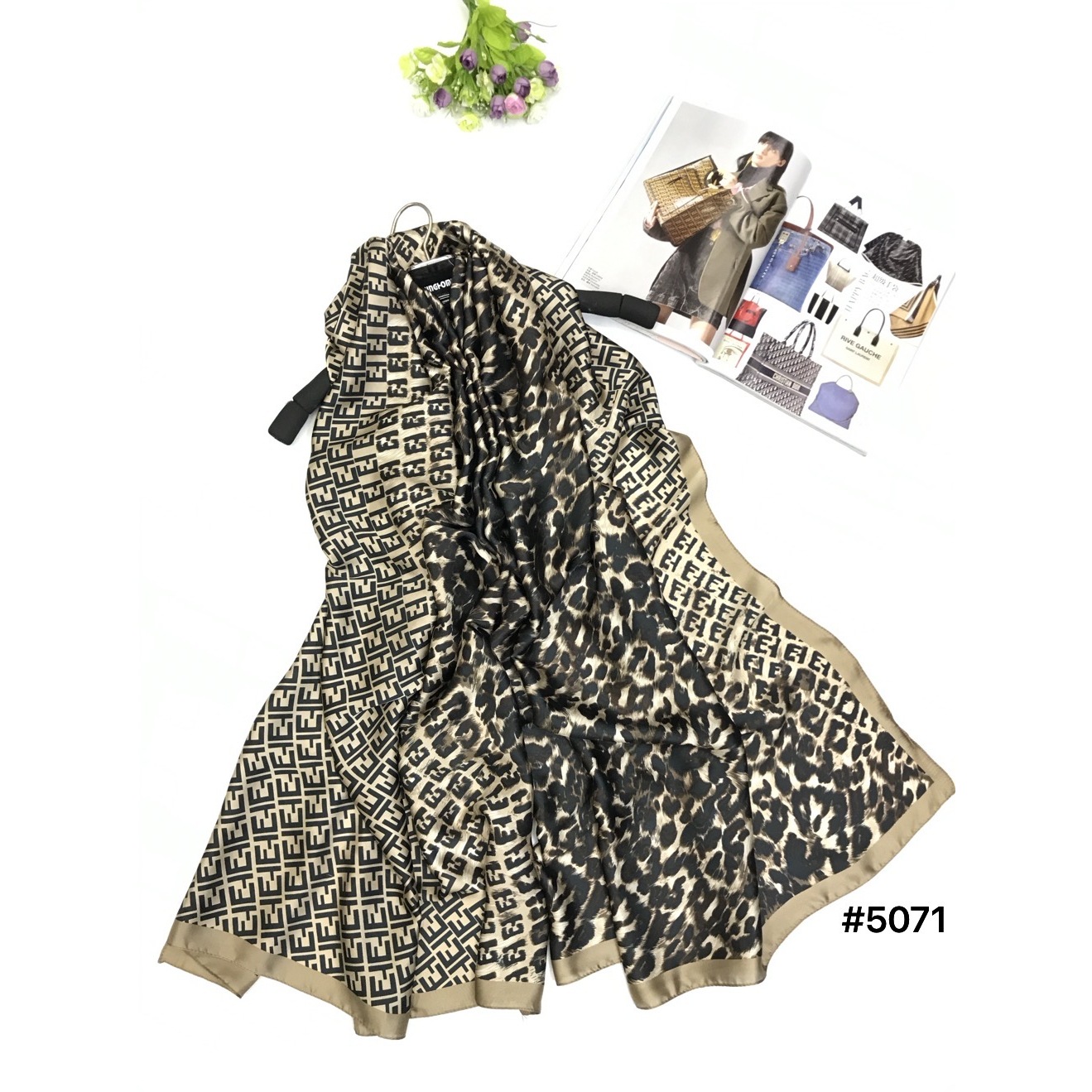 100新款百搭杭州丝绸丝巾90*200#5071