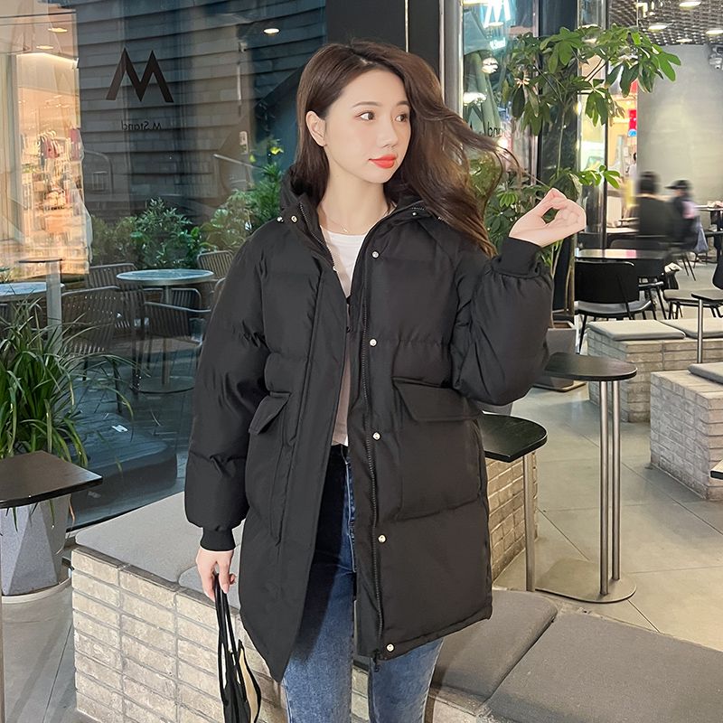oversize中长款户外羽绒服女2023年新款潮冬季外套厚