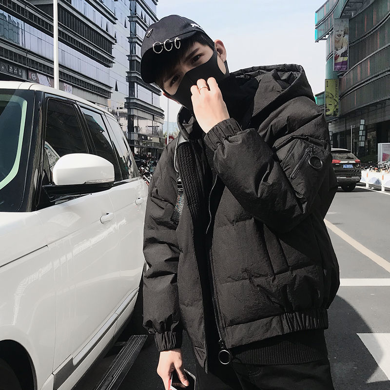 羽绒服2023新款男韩版冬季袄外套潮流帅气加厚学生