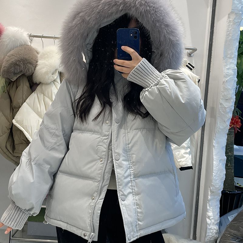2023新款羽绒服女冬季短款加厚韩版宽松学生外套