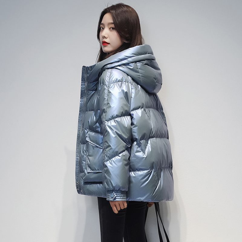 短款羽绒服女2023新款爆款冬季亮面时尚洋气小个子女