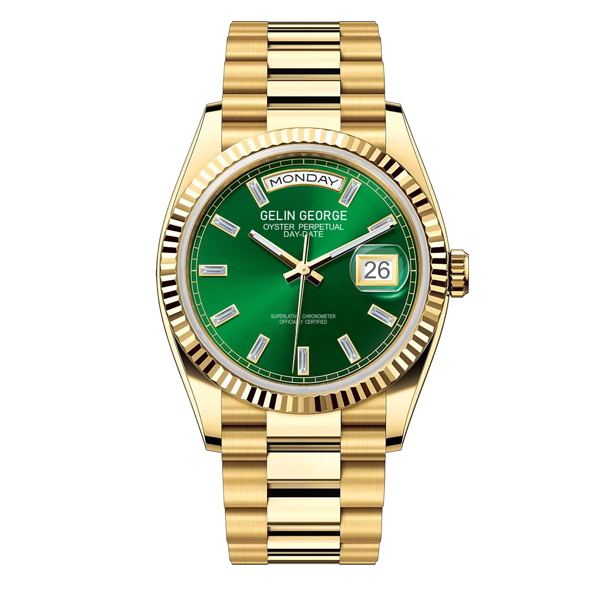 【御尊地产】表王GELINGEORGE/格林乔治【绿冰糖】高端奢华全自动腕表