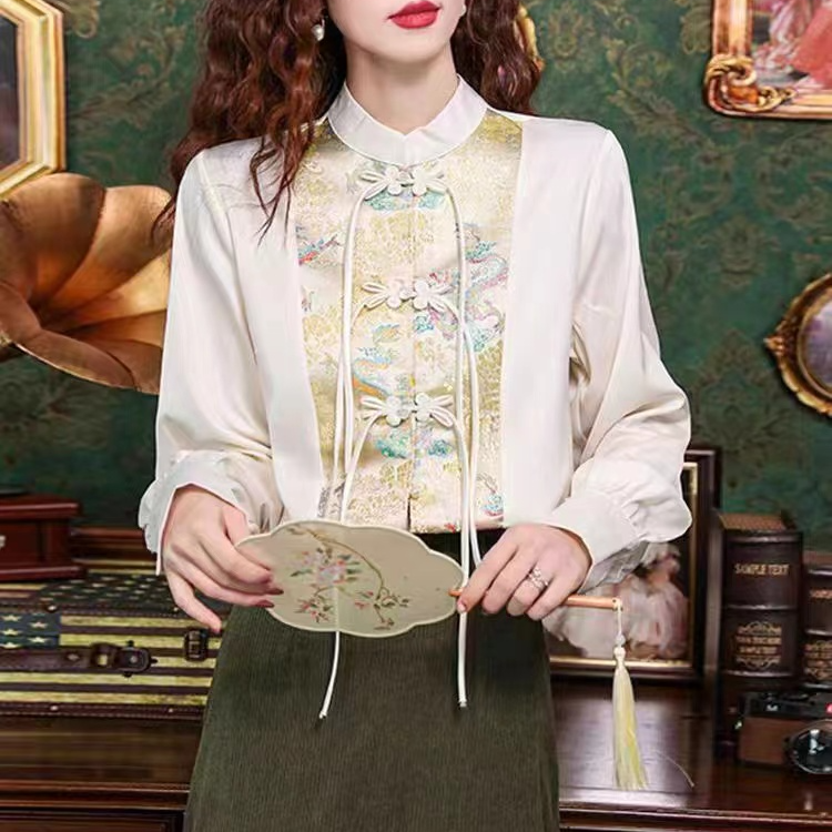 F-39-款小娜家扣号备注下单-时尚复古新中式气质女装