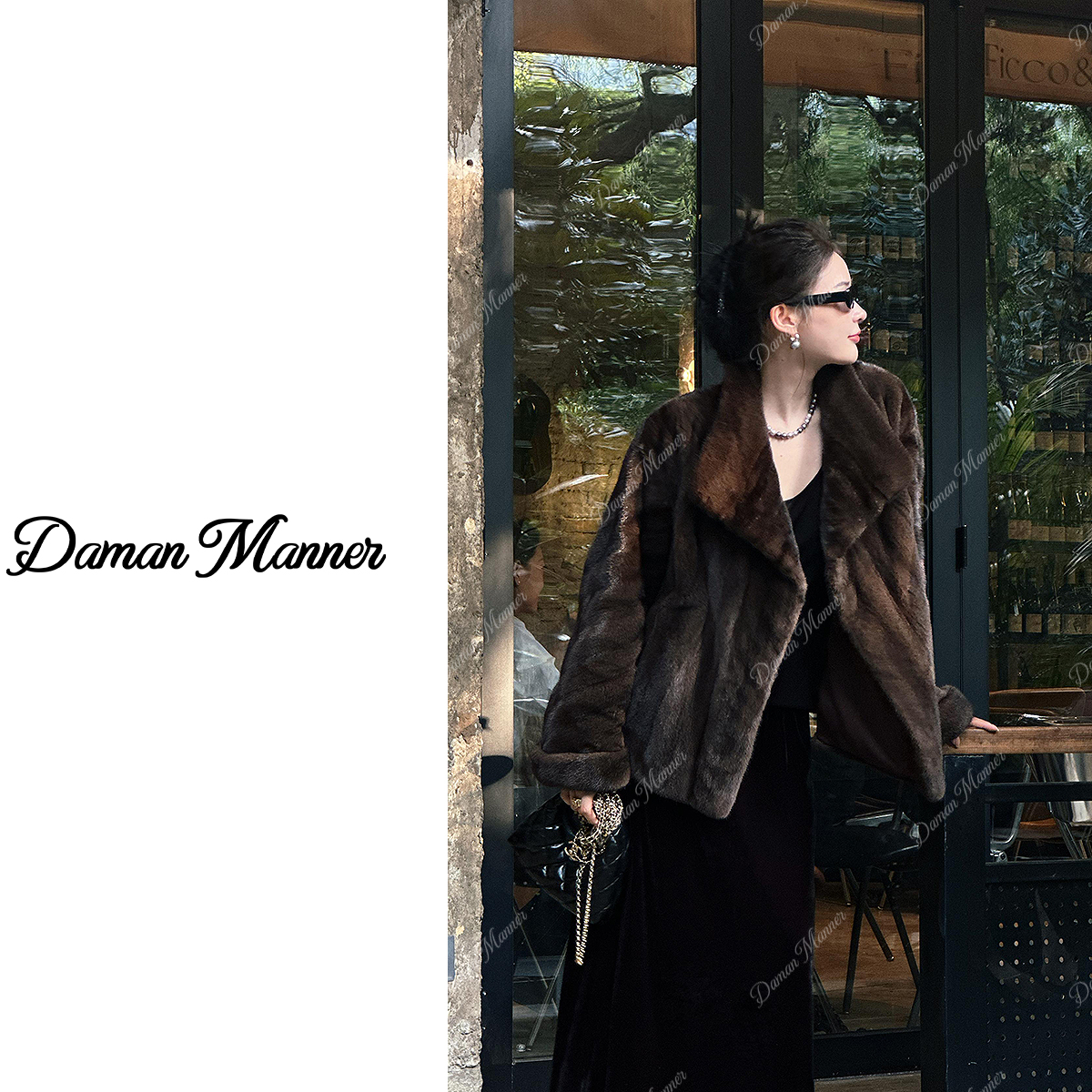 DAMAN | 「时代画报」全抽进口整貂皮草外套百搭秋冬水貂皮草25221