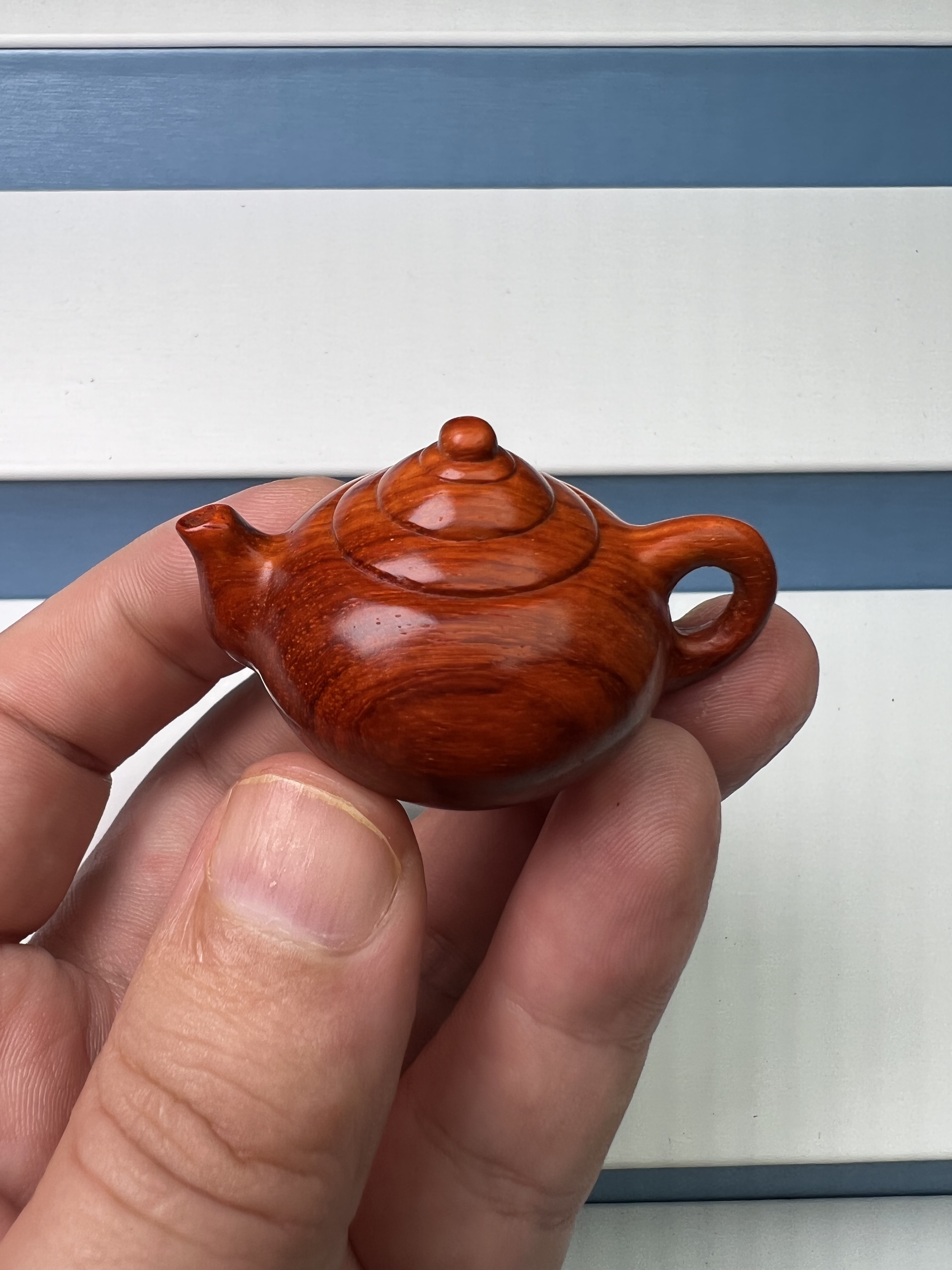 正宗印度小叶紫檀把把壶手把件车挂件包包挂件