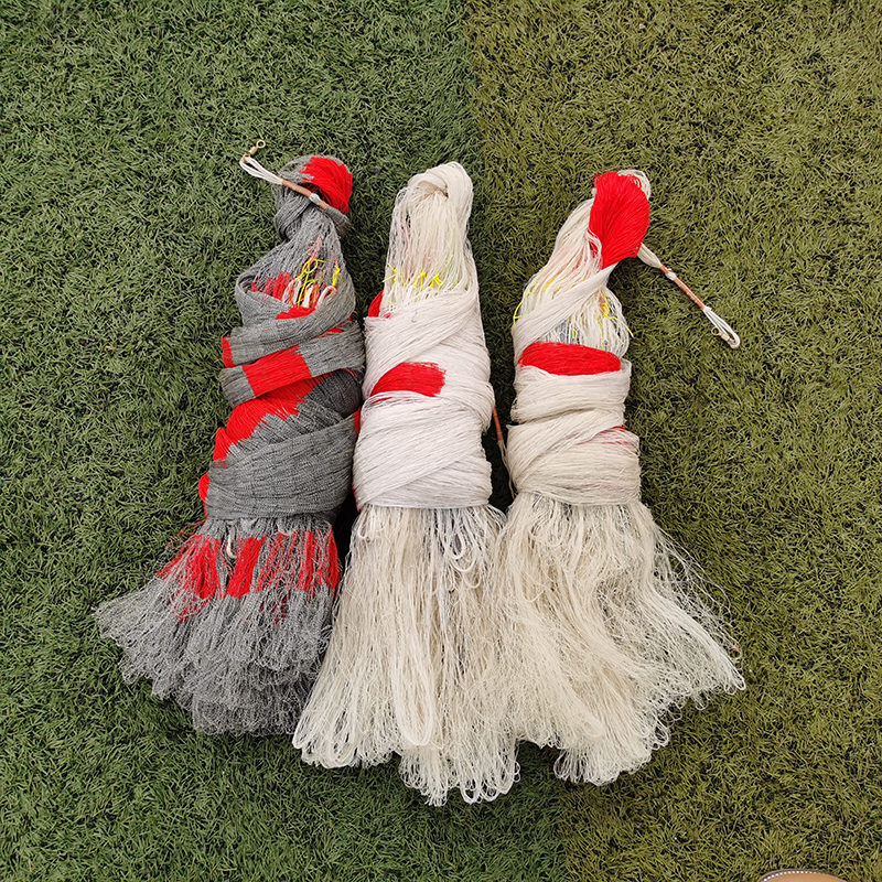 4指双扣四编纯手工大力马撒网加重铅坠老式传统撒网