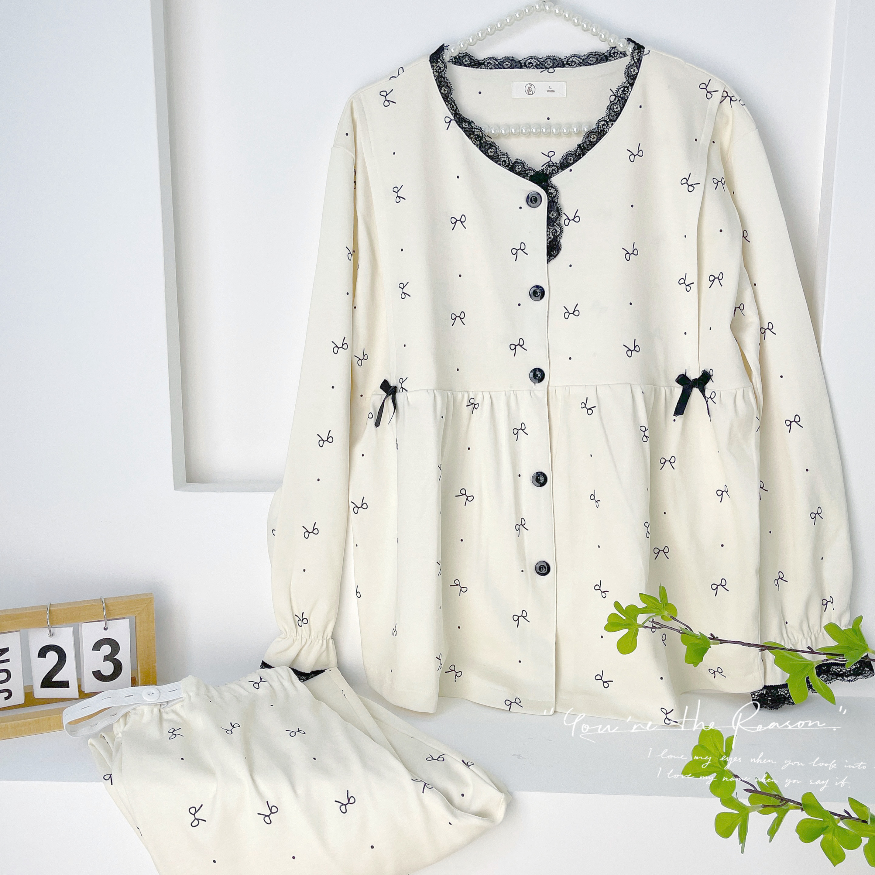 【秋冬纯棉~可拆卸胸垫】月子服春秋11-5月产后孕妇哺乳长袖家居服