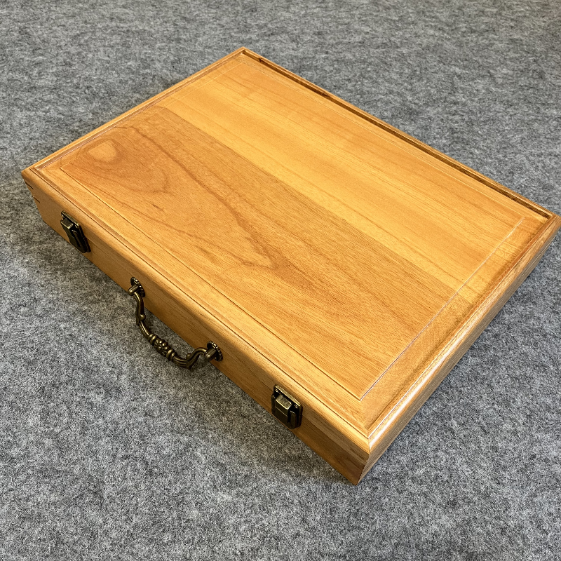 花与石-香樟木三四五六号七号册页盒礼盒高档实木翻盖式收藏盒