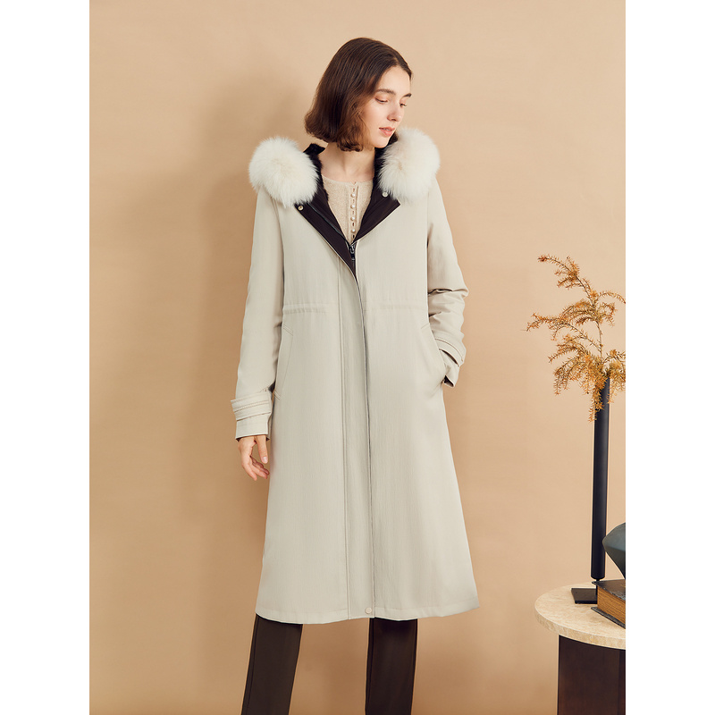 YINER音儿专选2024冬季新款休闲时尚设计师款真皮皮草8C64509036