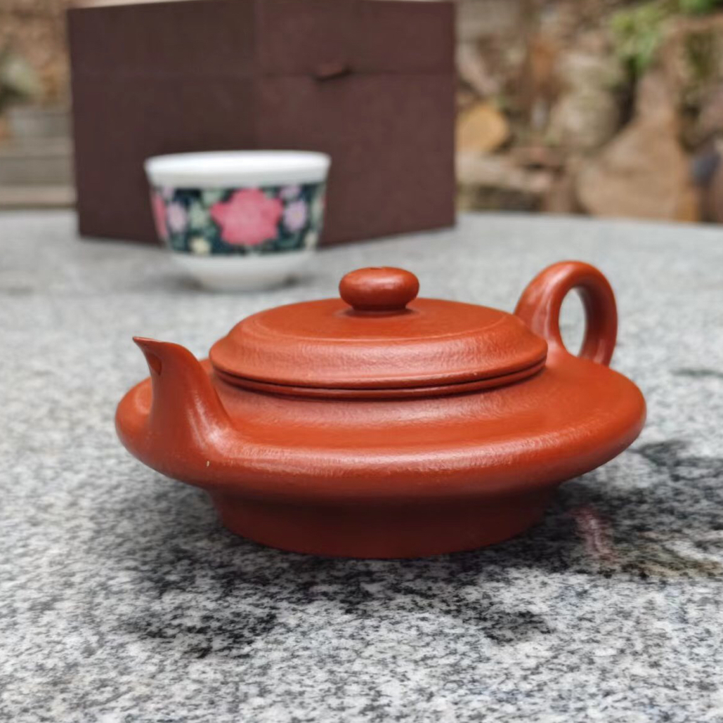 书扁壶，全手工制作紫砂壶