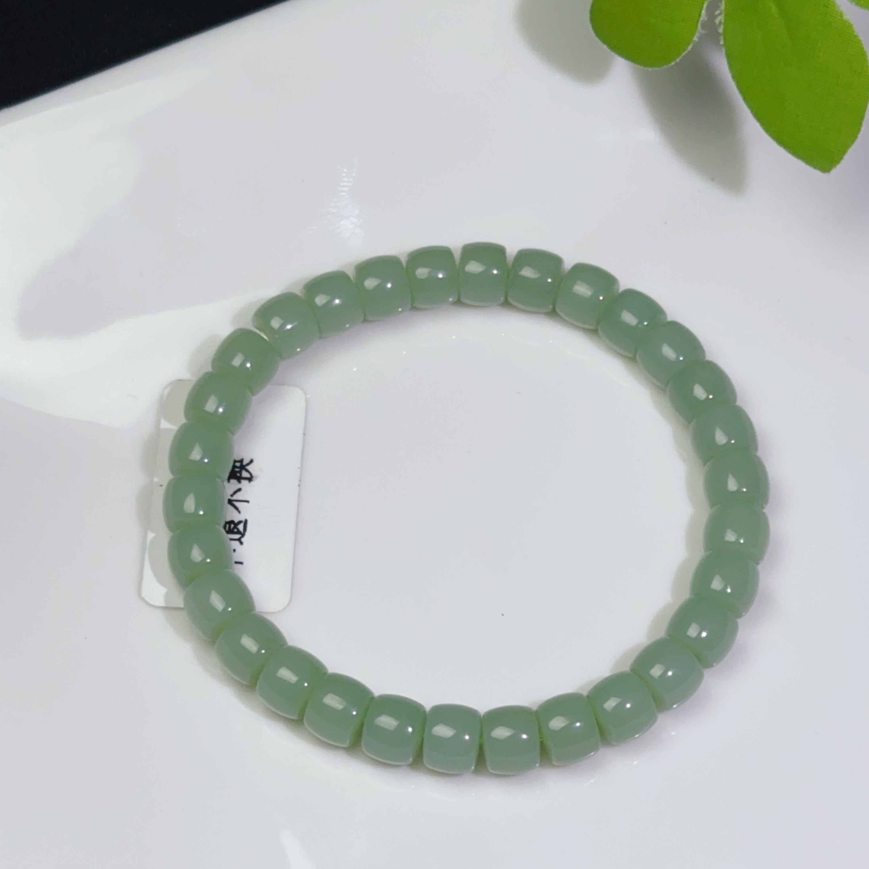 和田玉碧玉手串直切玉手串
