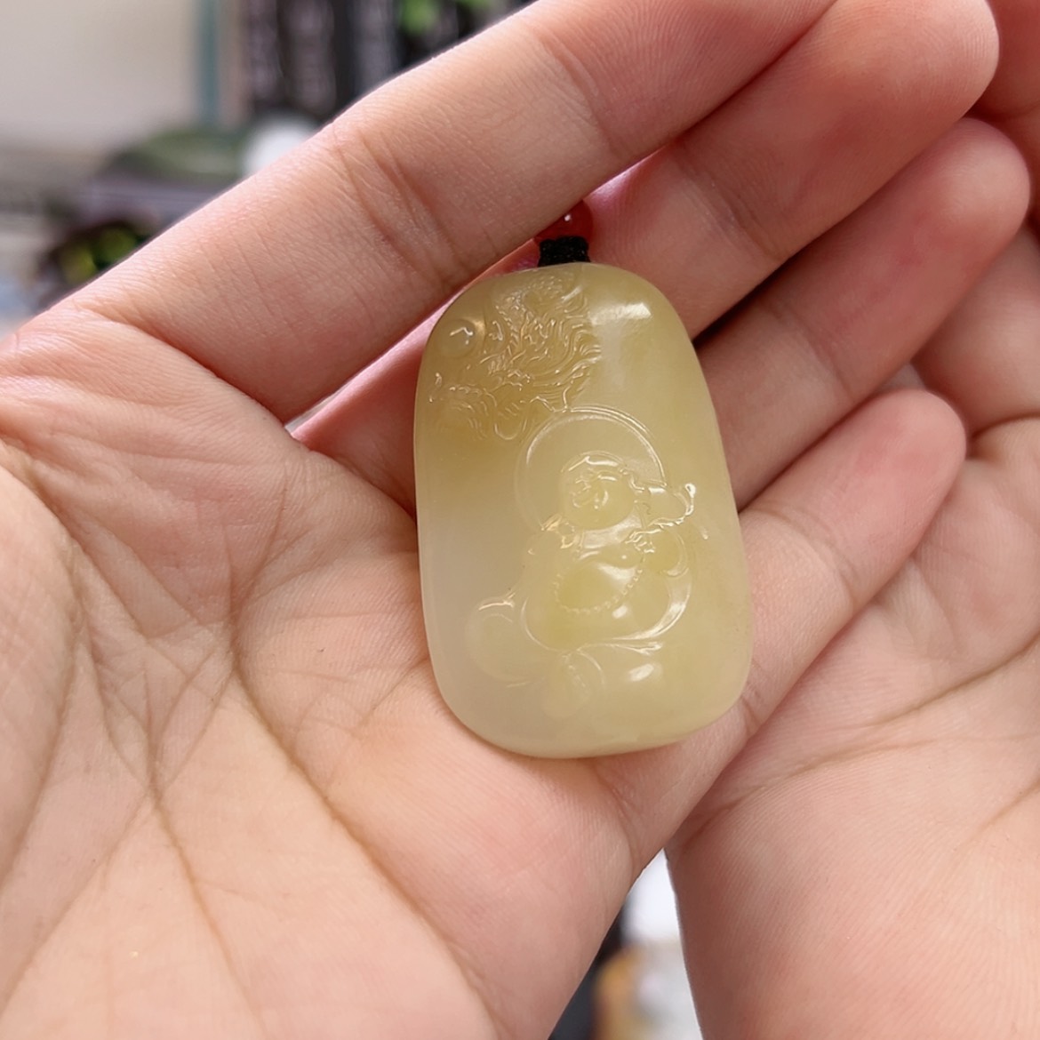 【闪购商品】和田玉佛公未镶嵌大****毛
