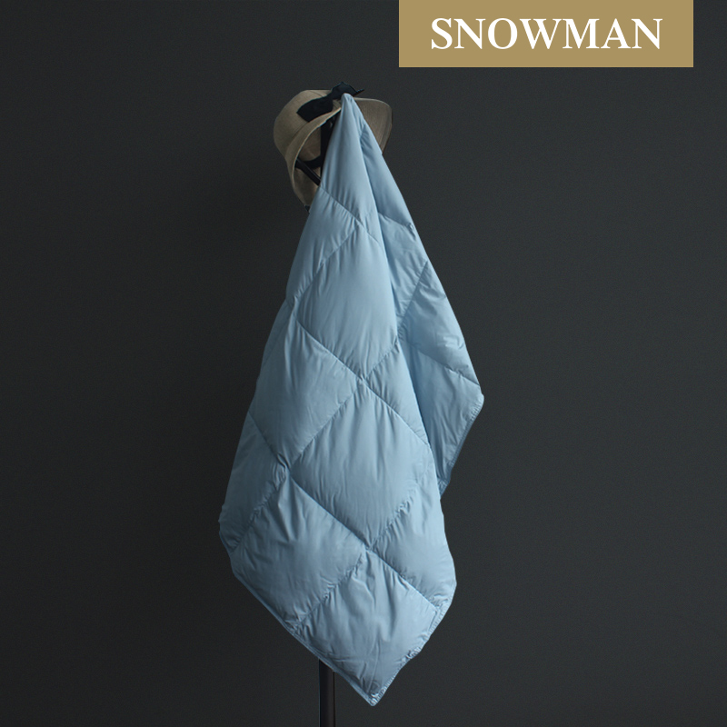 网红爆款【冰城二合一雁鸭绒午睡毯】轻式羽绒披肩婴儿盖毯午睡毯