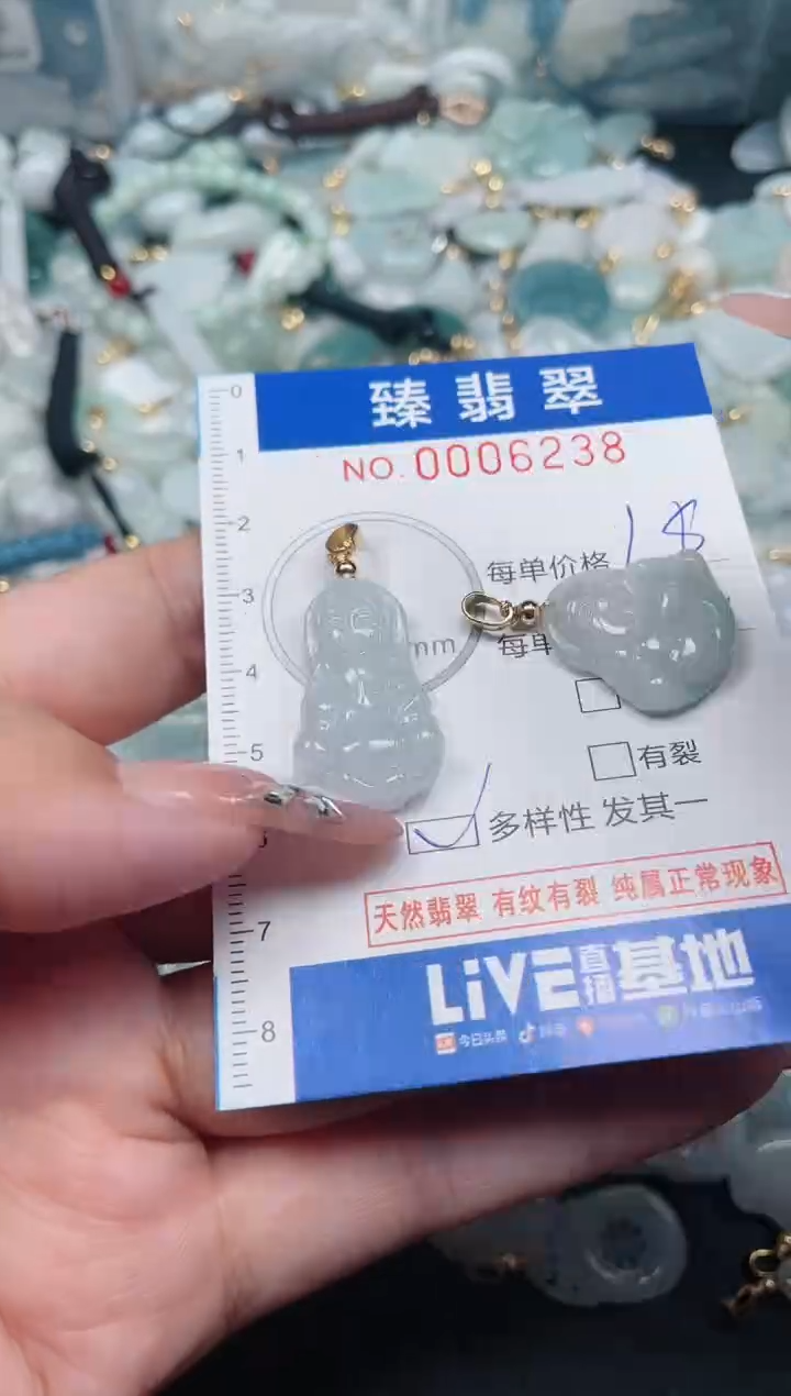 【闪购商品】翡翠颈饰未镶嵌.0006238多样性发其一