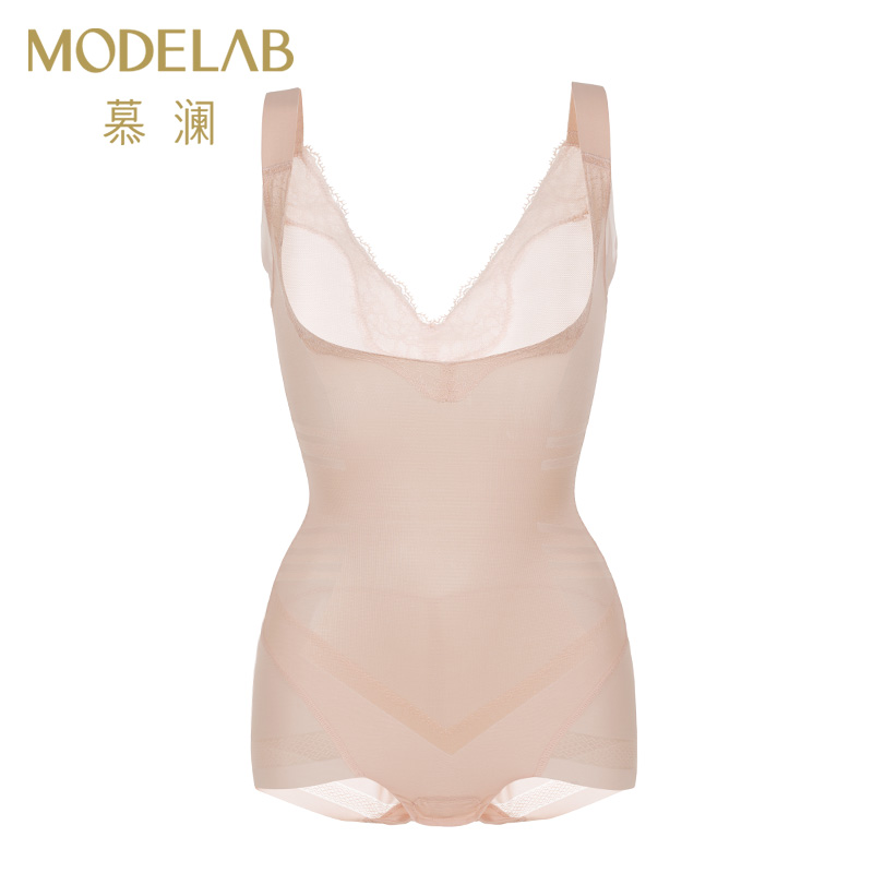 AIMER/爱慕魅力约定中型连体塑身提臀塑形性感聚拢美体衣AD35E12