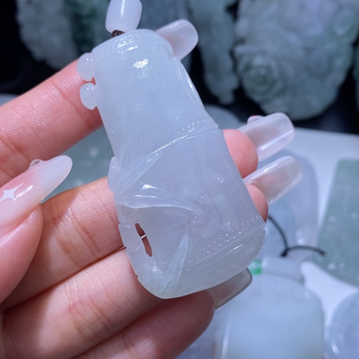 【闪购商品】定制翡翠未镶嵌皮*3