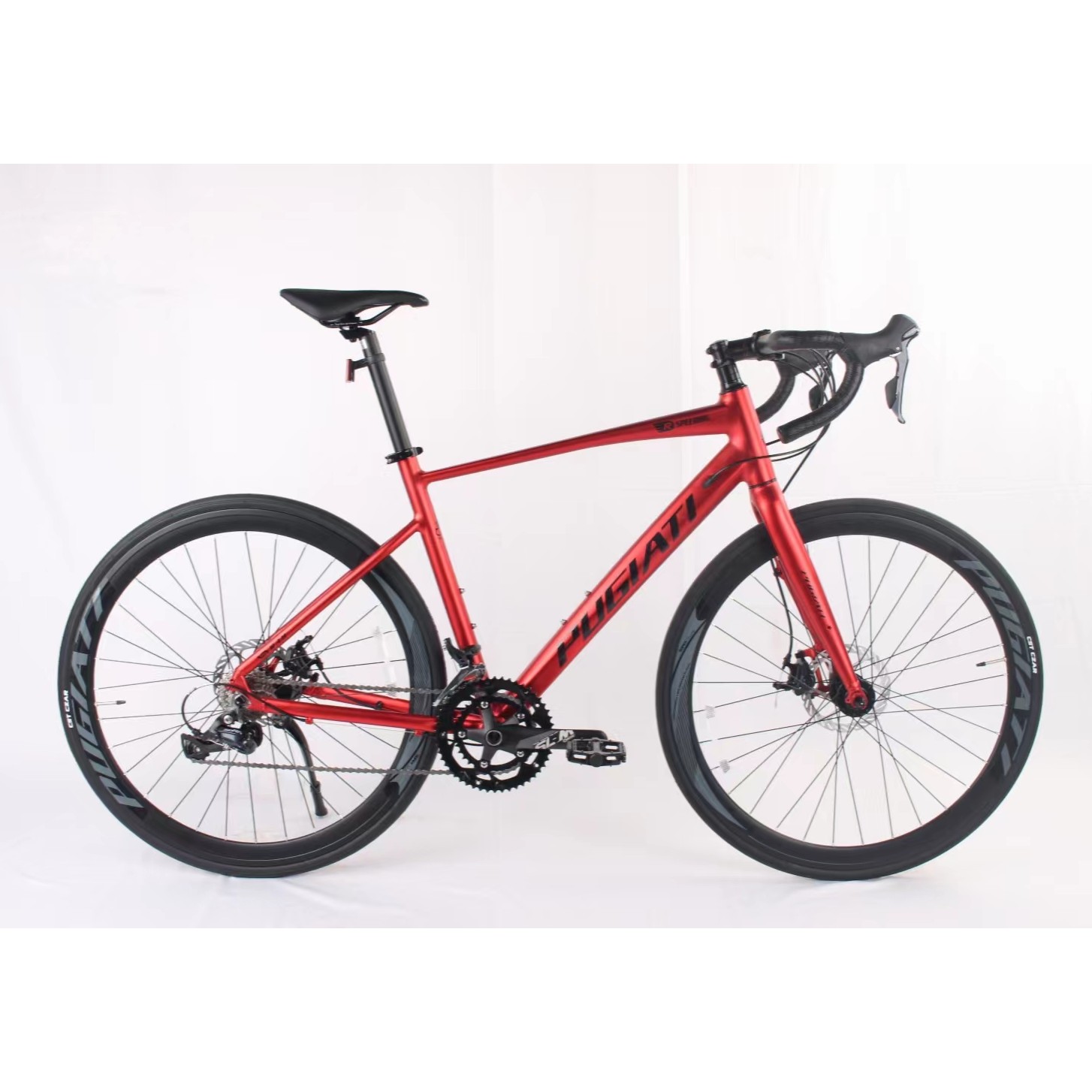 PUGIATI/普加其R3.0弯把铝合金公路车禧玛诺18速变速线拉油碟