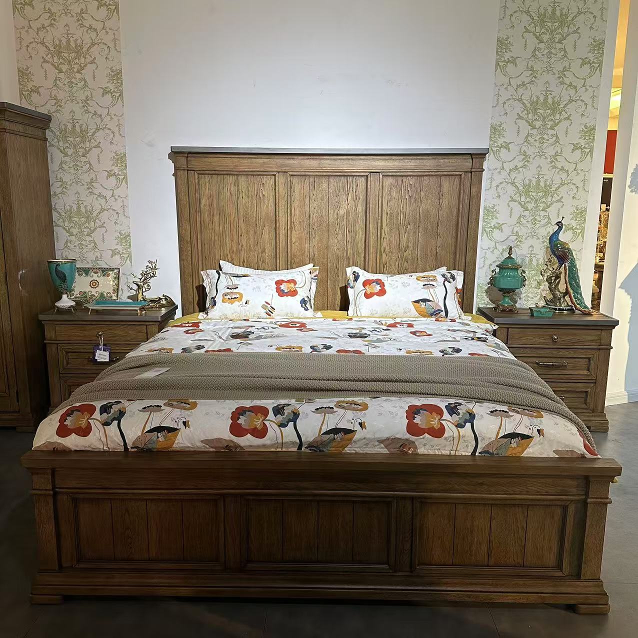 【欧美外单】629-000SR/FB/HB皇帝床2083*2230*1778   美式法式古典