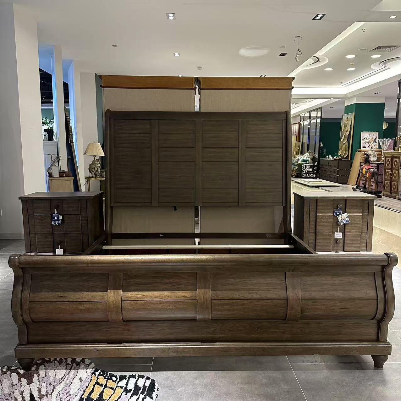 【欧美外单】795-200SR/266FB/266HB皇帝床2057*2330*1676    美式