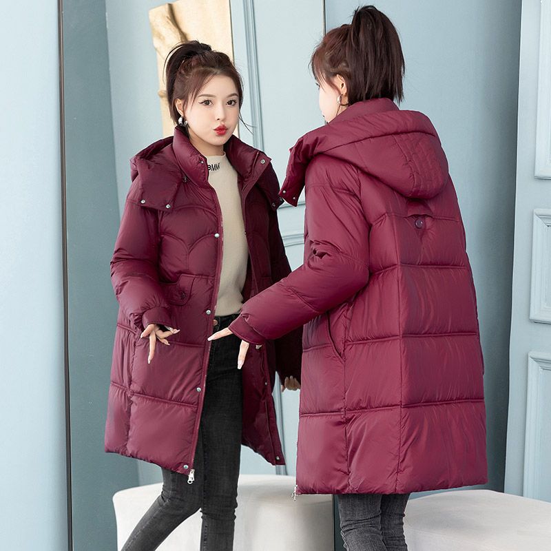 波司登清仓2023年新款羽绒服可脱卸帽冬装时尚宽松女中长款加厚外