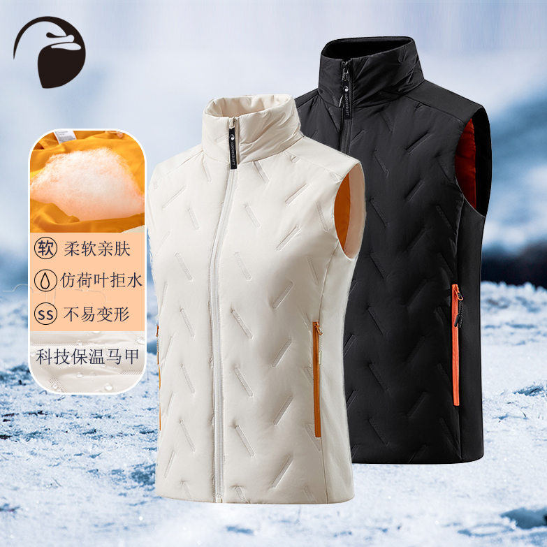 goosecraft亚洲鹅牌高尔夫情侣款马甲男女蓄热锁温户外运动马夹