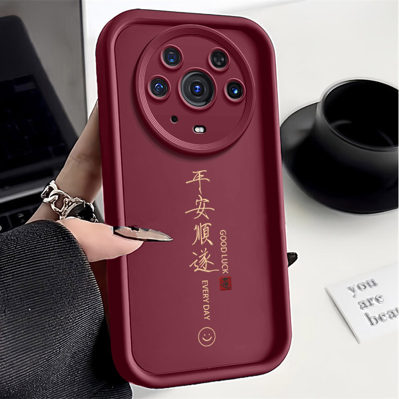 平安顺遂适用荣耀magic3pro手机壳全包高级感硅胶新款女防摔软壳