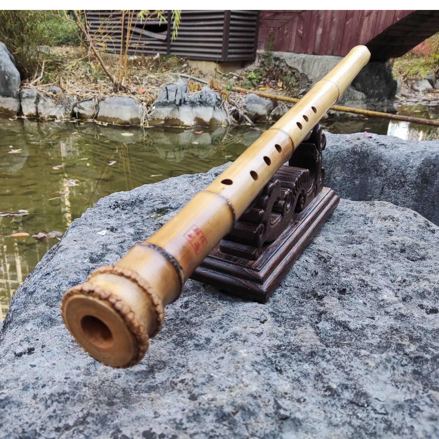 欧特海桂竹南箫初学6八孔大头竹根低音大共鸣南箫6孔唐口乐器精选