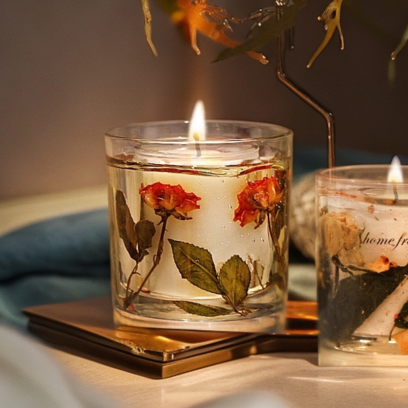 香薰蜡烛室内家用持久高级卧室香氛安神助眠果冻蜡生日送礼礼盒