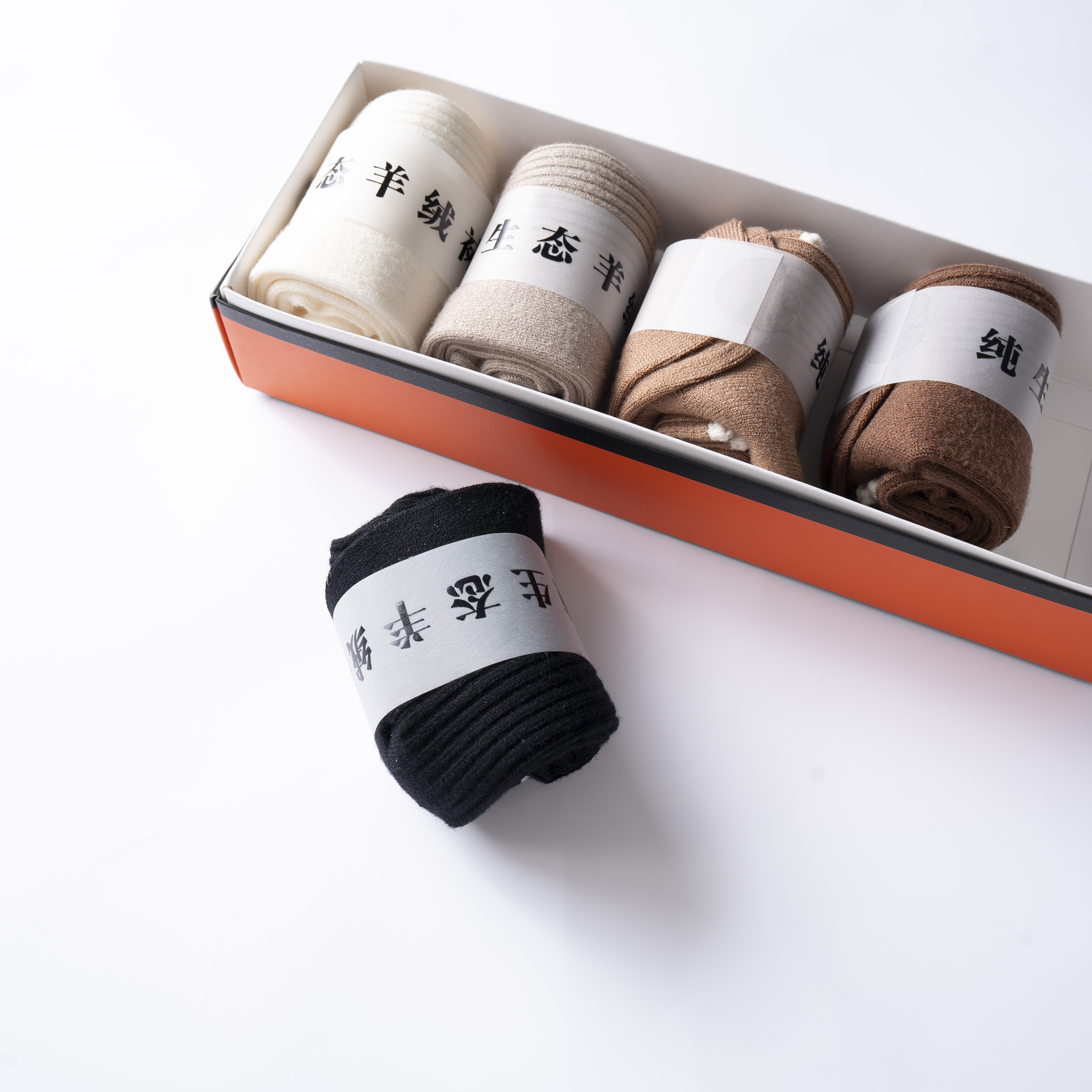 【素姐高定】秋冬羊绒男女款袜子SMJN102579