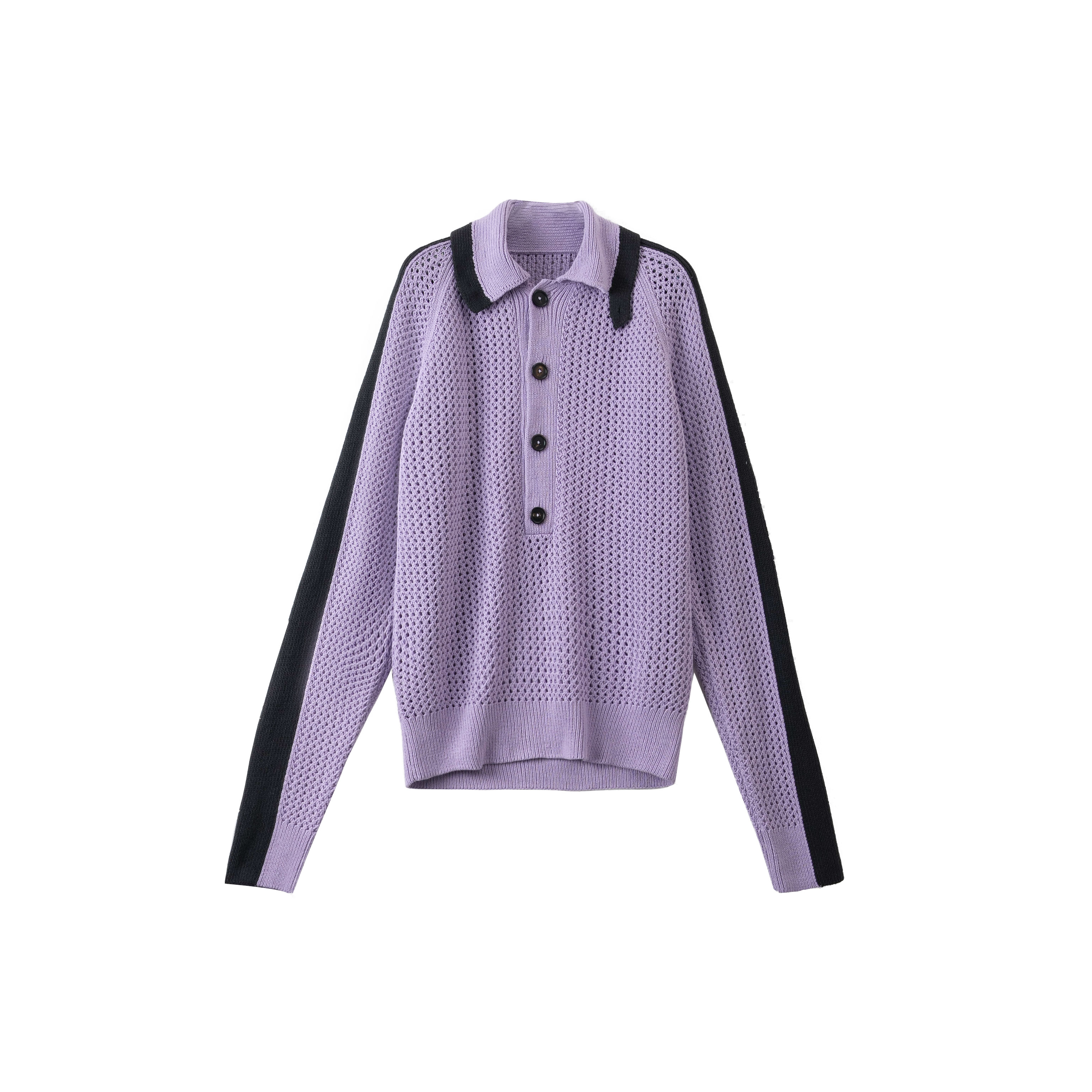 【素姐高定】紫色挑孔半开衫SMM102536