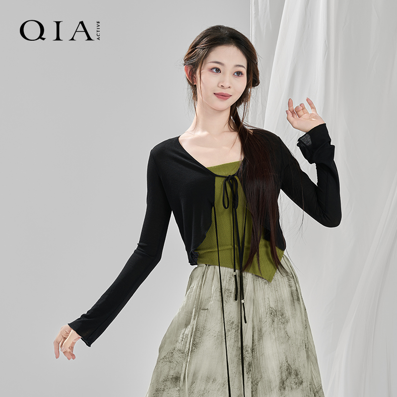 琪亚舞蹈服古典舞蹈服针织开衫形体长袖上衣中国舞民族舞练功服