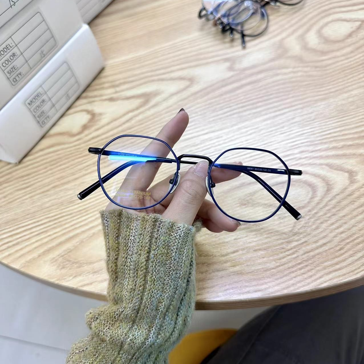嘉成眼镜9508精雕【纯钛】深圳IP真空电镀高端质感眼镜可配高度数