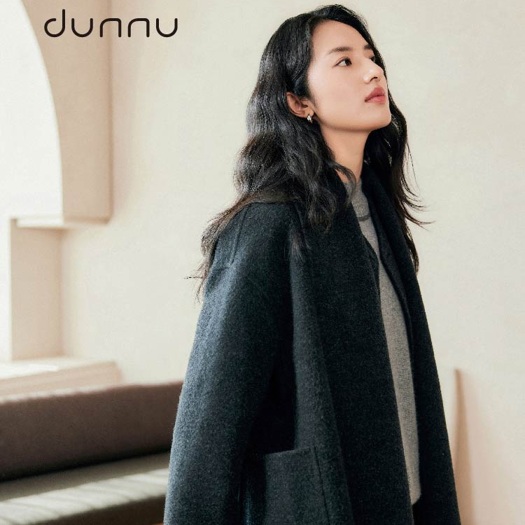 dunnu极简轻奢大衣 DT5D2140