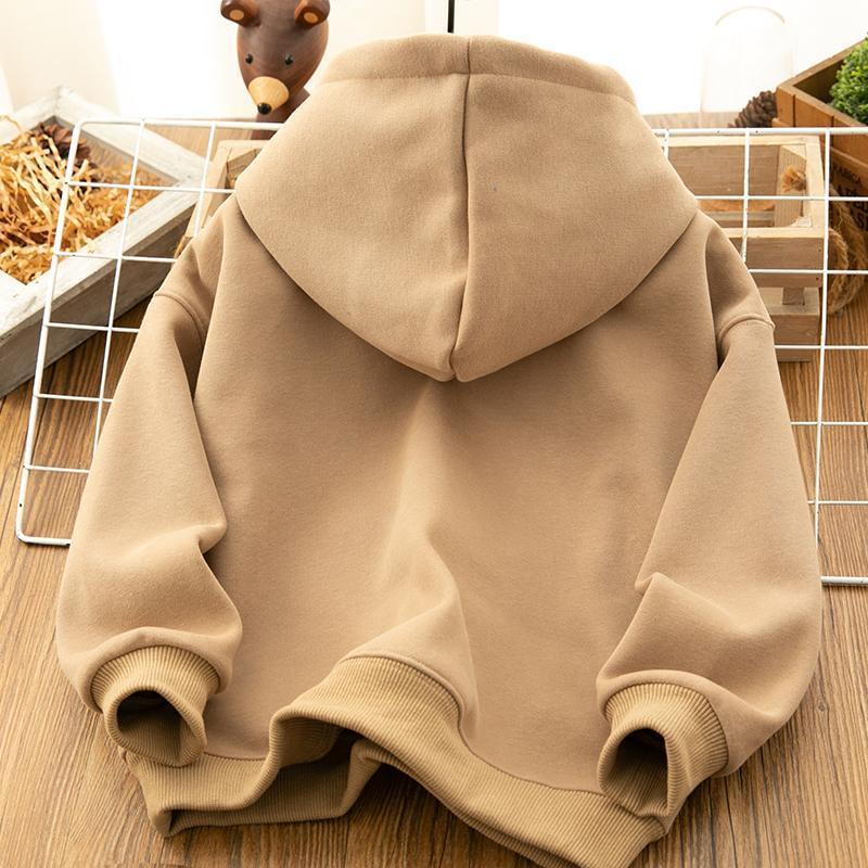 100%抗起球秋冬季女装加绒加厚卫衣2023新款百搭连帽上衣韩版潮流