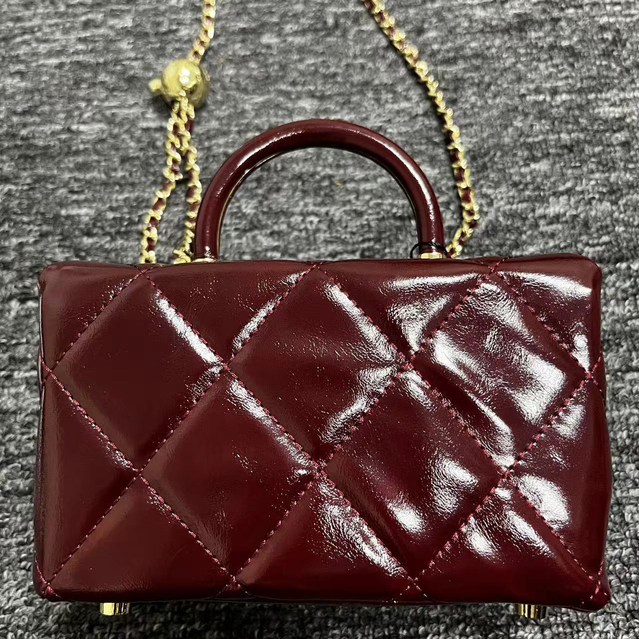 私人订制手工真皮女包百搭时尚TA0340安可拉红19.5cm