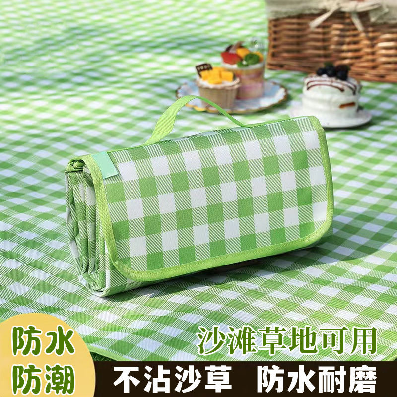 野餐垫加厚加大无纺布户外防潮垫便携春游地垫野餐垫露营布垫子  