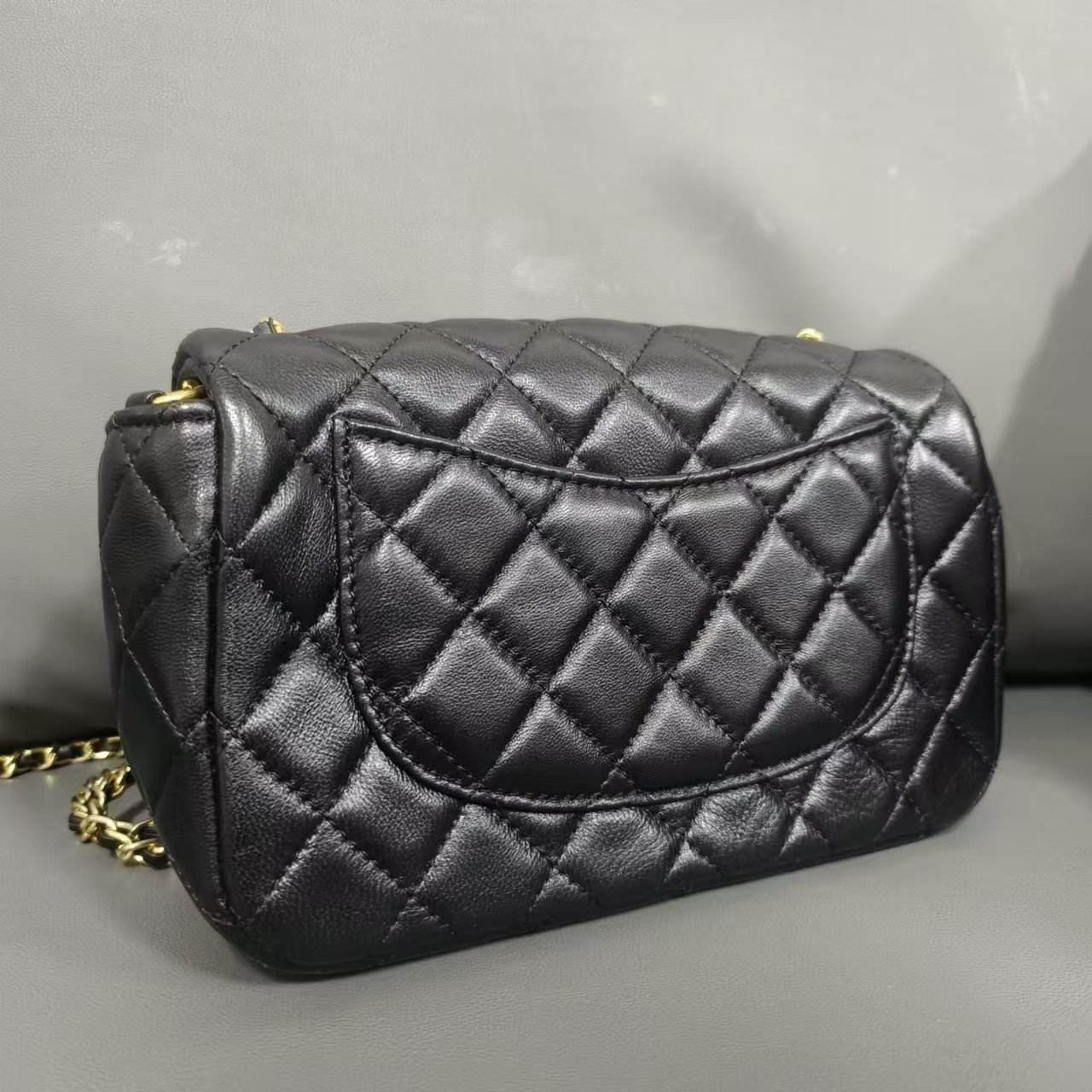 SMVP真皮包 链条包 10398 黑色