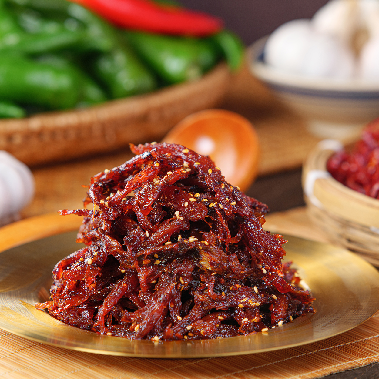 锦花的大头梨（拌明太鱼丝）「酸甜微辣