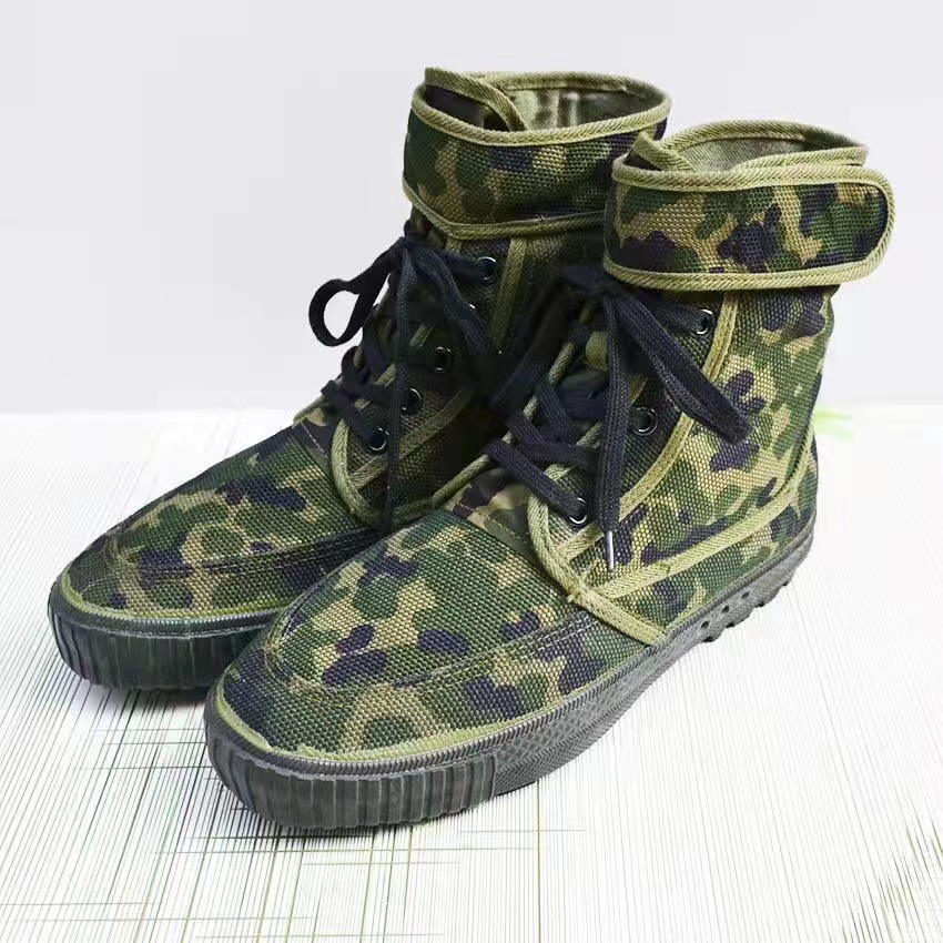 爬山鞋绿色登路鞋（码数偏大一码） 耐磨登路鞋登路鞋高帮