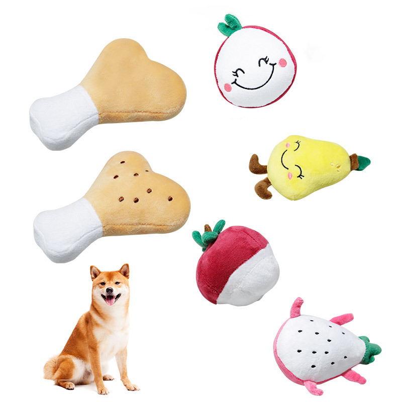 泰迪法斗宠物玩耍娱乐逗闷发声毛绒玩具柔软布料仿真外观造型现货