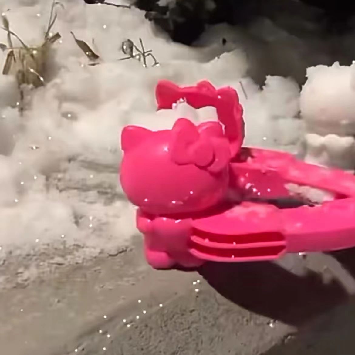 新款猫夹雪球神器模具玩具小黄鸭打雪仗玩雪神器工具
