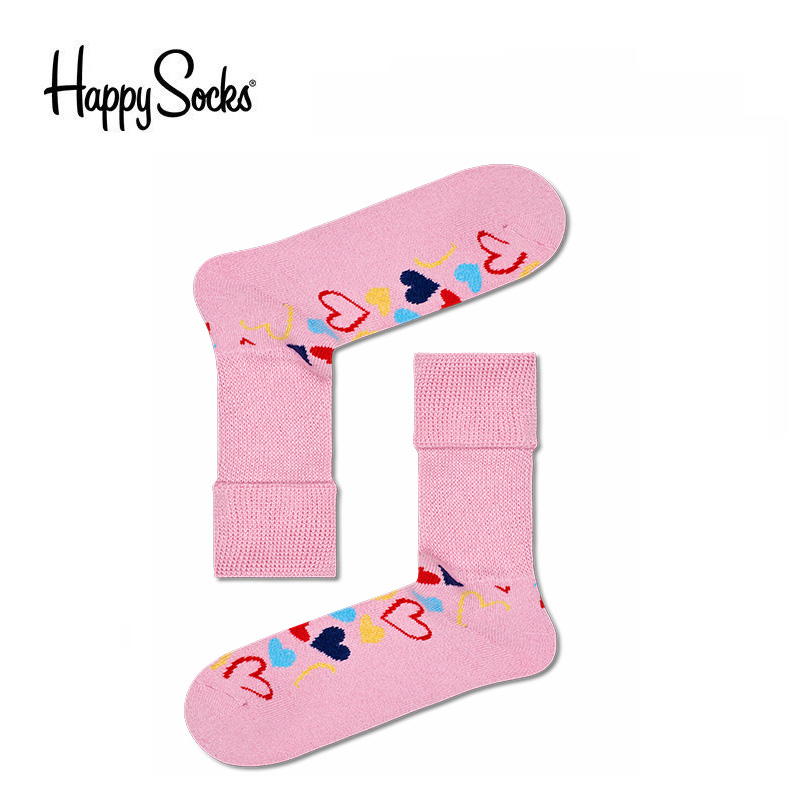 HappySocks羊毛系列潮牌中筒袜印花潮流