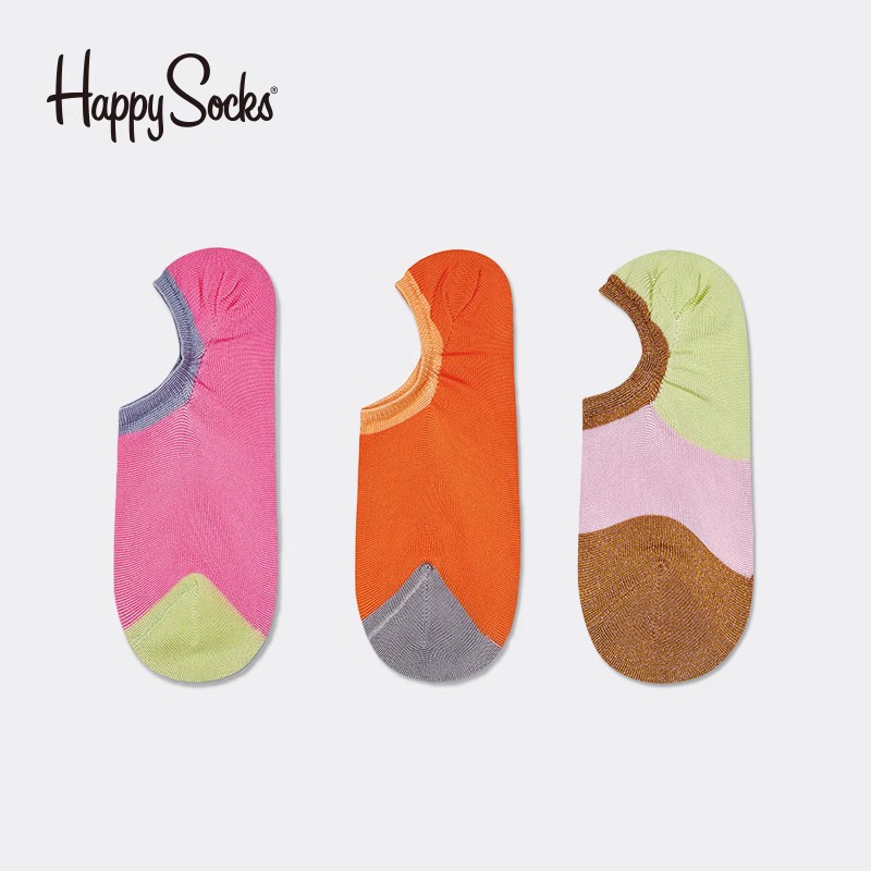 HappySocks女神系列船袜隐形袜子短袜防掉跟春夏