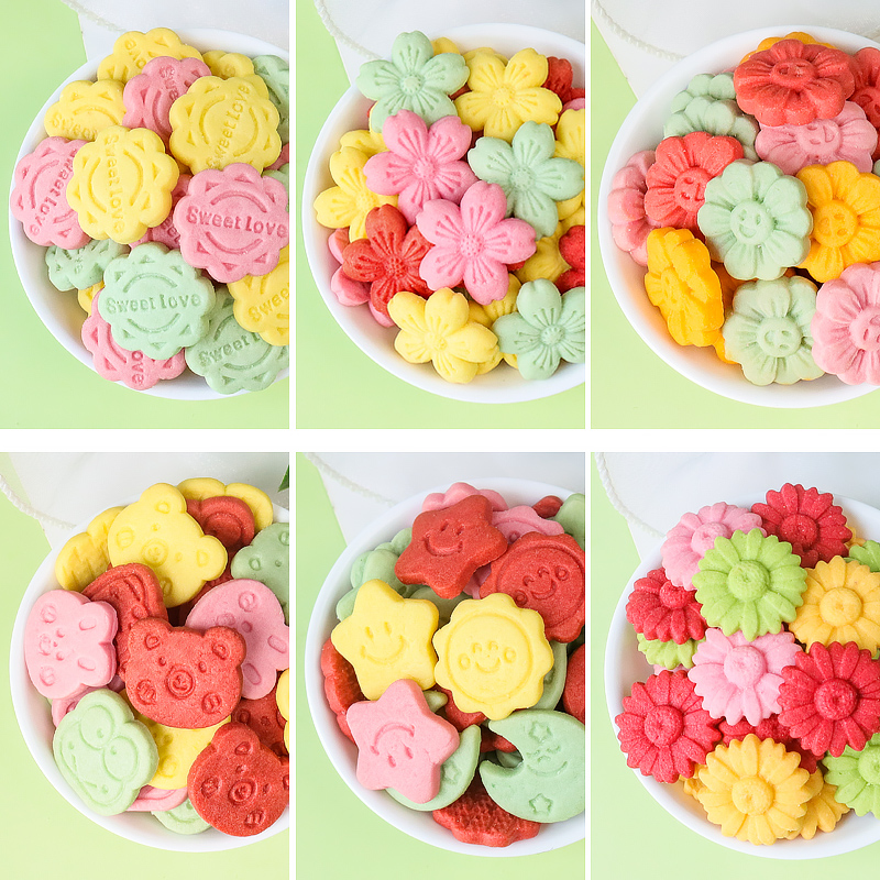 蛋糕装饰饼干立体樱花雏菊卡通动物造型甜品提拉米苏烘焙装饰饼干