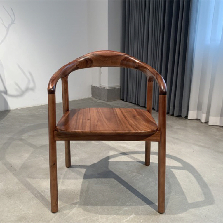 （包邮）胡桃木公园椅休闲客椅办公桌椅新中式