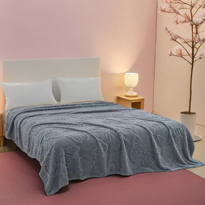 【有声有色】秋冬上新双面塔芙蓉加厚盖毯毛1