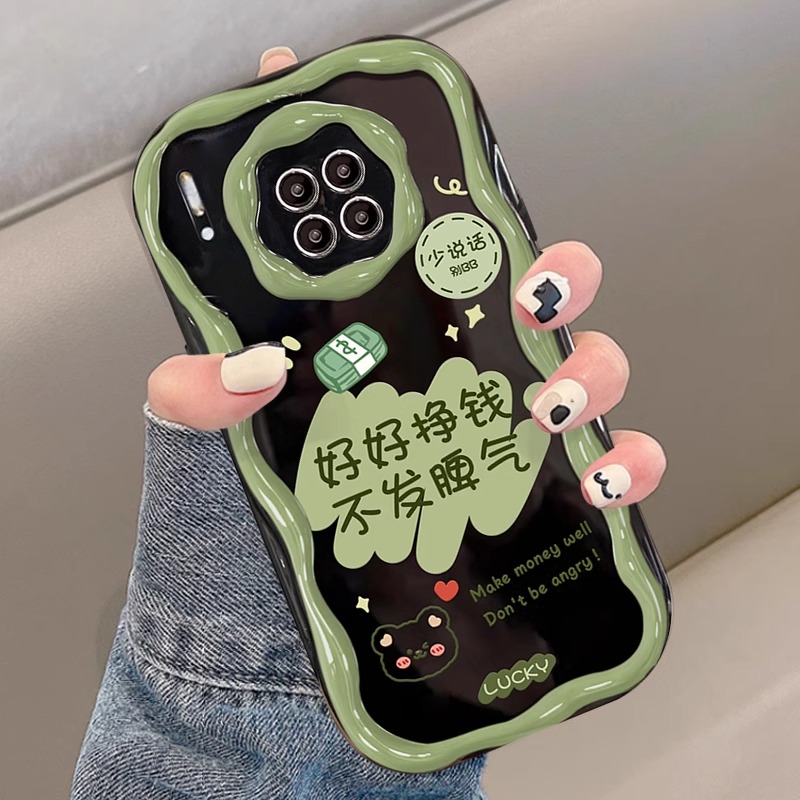 华为mate60pro手机壳新款mt50奶油壳卡通mate40pro创意防摔保护套
