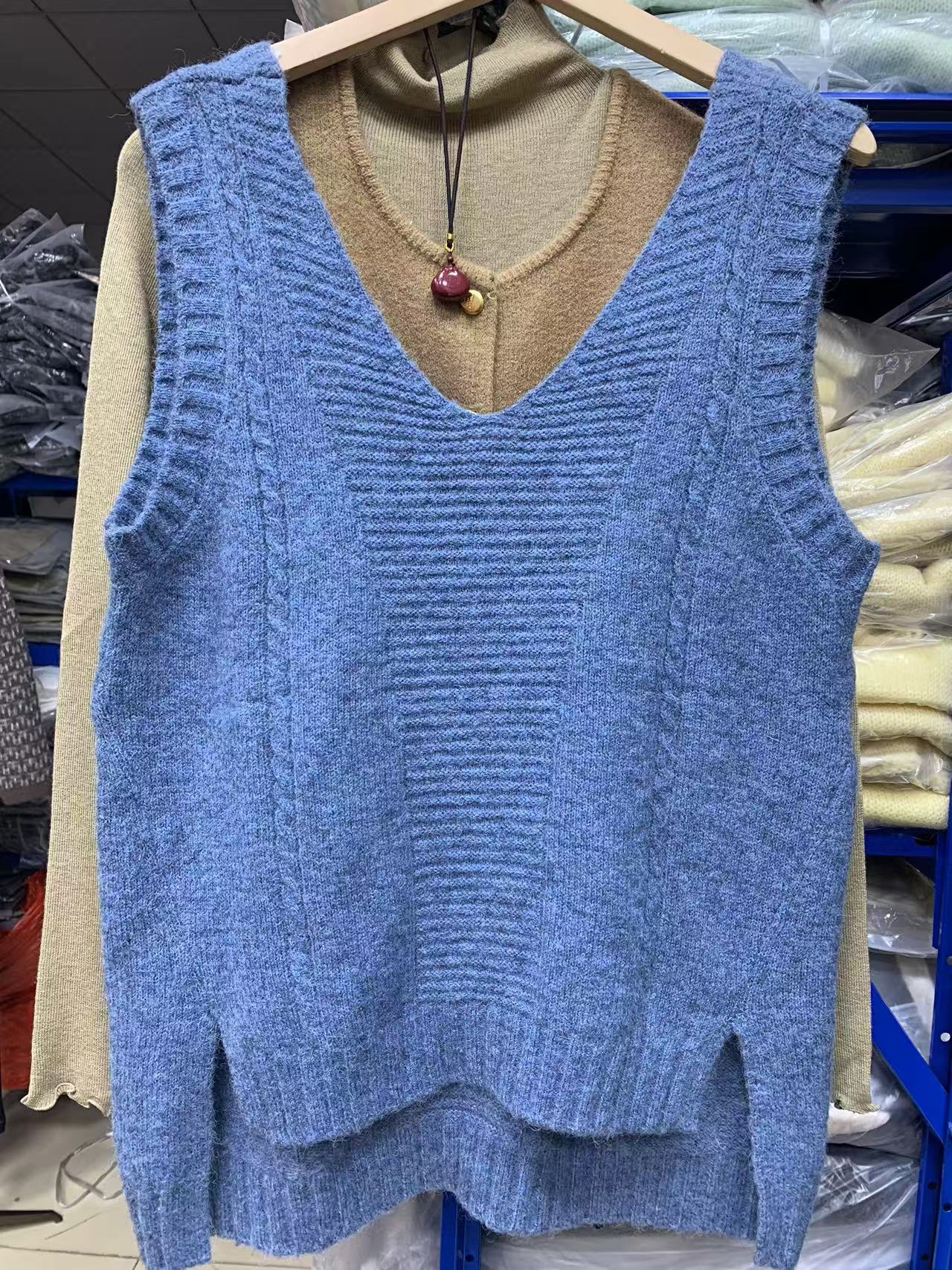 ‘’百搭女神款‘’春秋外穿针织马甲坎肩毛衣宽松时尚