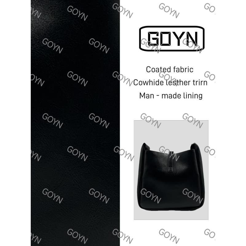 GOYN手工真皮女包亮皮黑色阳腋下包  0189