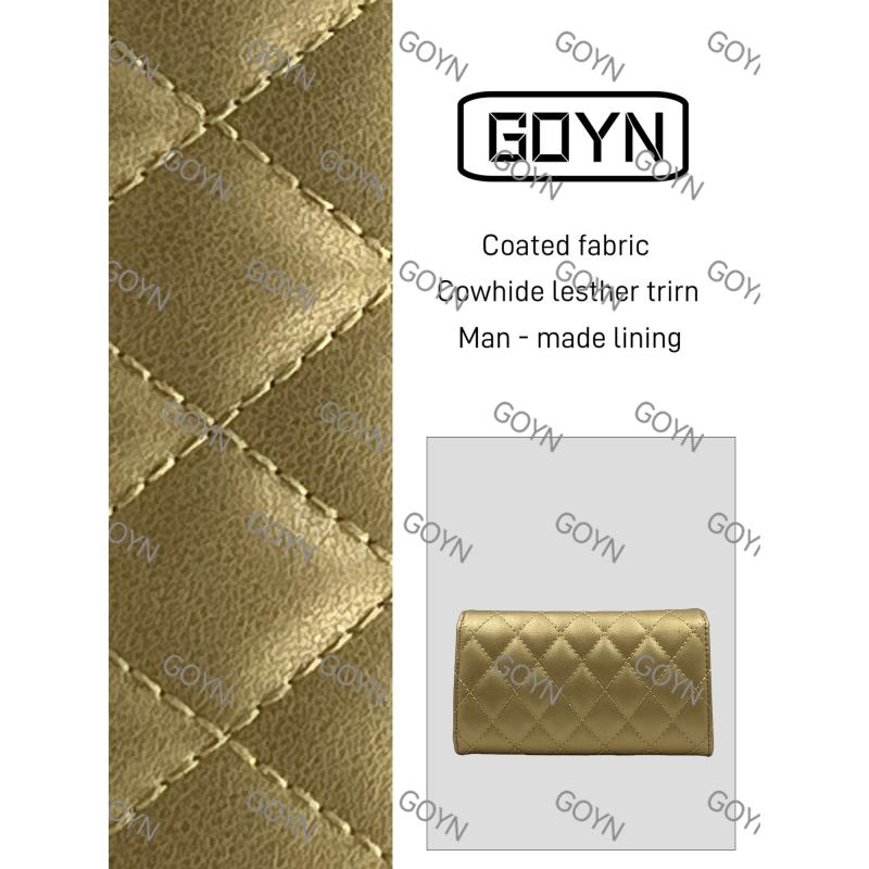 GOYN手工真皮女包想 0251 钱包 金色 17.5cm